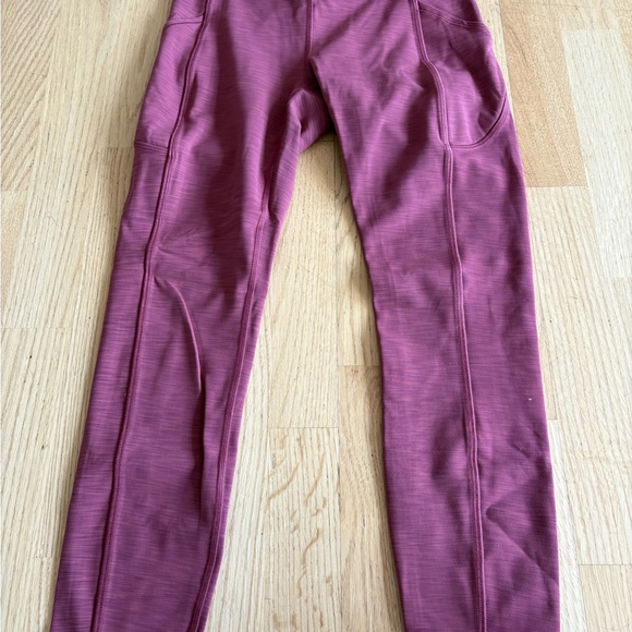 Maroon lululemon Athletic Leggings - Picture 1 of 7